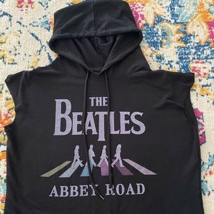 The Beatles cropped hoodie
